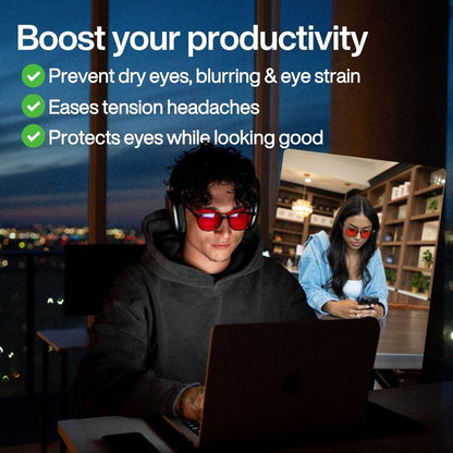 Zanora FocusLens™ Blue Light Glasses 1+1 Gratis