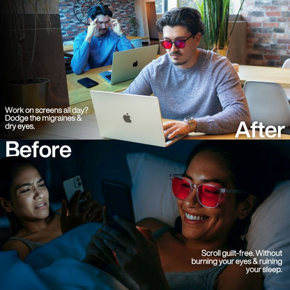 Zanora FocusLens™ Blue Light Glasses 1+1 Gratis