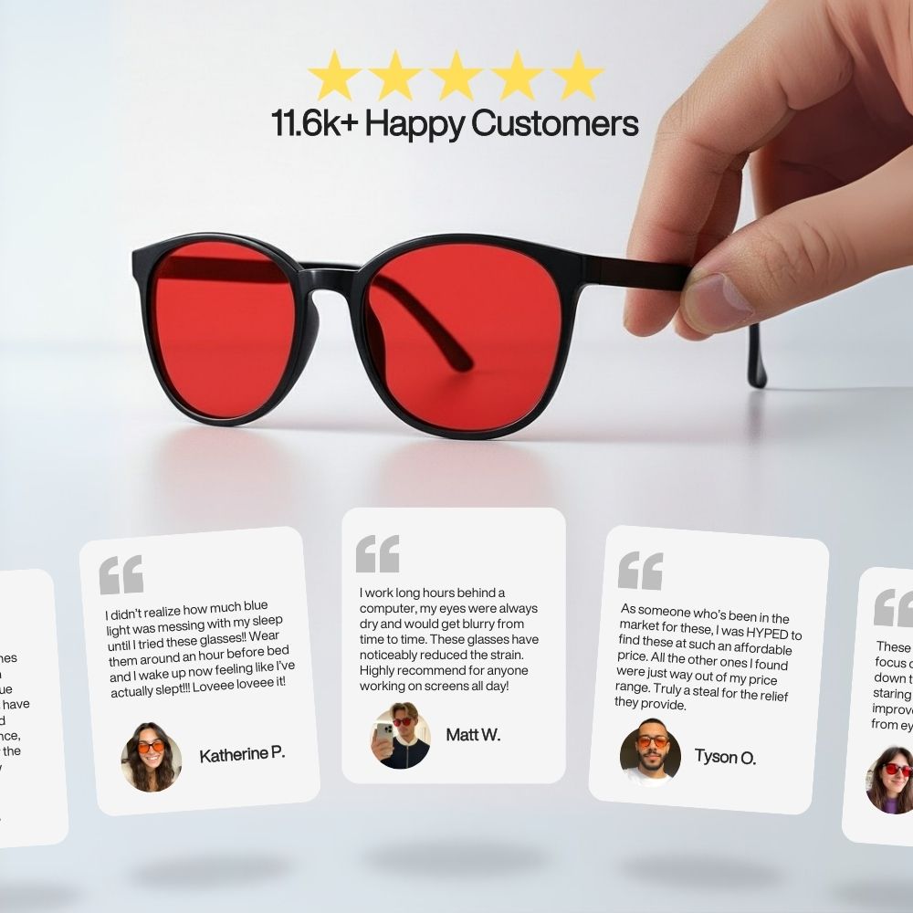 Zanora FocusLens™ Blue Light Glasses 1+1 Gratis